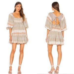 Free People Cozy Striped Mini Dress- NWOT